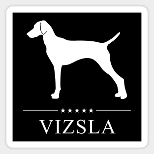 Vizsla Dog White Silhouette Magnet